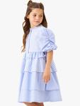 Детское платье в полоску Angel & Rocket, Blue - фото 3
