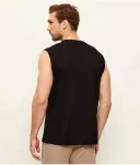 Майка regular fit Ea7, черный - фото 3