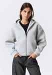 Худи Weekday Hoodie, Grey Melange/Grey - фото