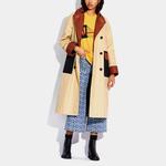 Женский тренч COACH, цвет Khaki - фото 2