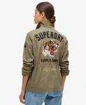 Куртка межсезонная Superdry, зеленый - фото 4