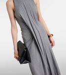 Хлопковое макси-платье Victoria Beckham, Titanium - фото 5