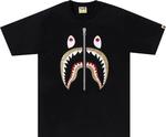 Футболка BAPE Glitter Shark 'Black', черный - фото