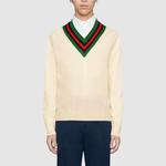 Свитер мужской белый Gucci, белый - фото 4