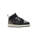 Кроссовки Air Jordan 1 Mid SE Craft TD, черный - фото