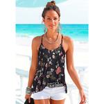 Женский топ с ремешками и открытой спиной Lascana, Black - фото 2