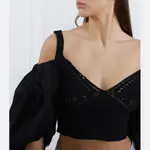 Топ стандартного кроя Pinko, черный - фото 3