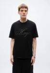 Футболка с принтом dalent Hugo, Black - фото 3