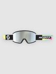 Очки для сноуборда Scott Ambit Compact Black/Neon Yellow Goggle, amp white chrome s2 - фото