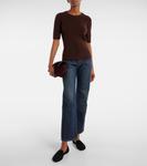 Лоферы Monroe из телячьей шерсти Khaite, черный - фото 3