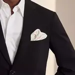 HERMES Шёлковый шарф мужской белый, White - фото 7