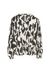 Блуза s.Oliver Blouse, Schwarz/Mottled Black - фото 4