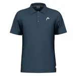 Поло с коротким рукавом Head Slice, синий - фото