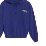 Свитшот женский Balenciaga с карманом, темно-синий - фото 6