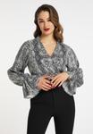 Блузка faina Blouse, цвет light grey/dark grey - фото 2
