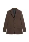 Блейзер Massimo Dutti, Mottled Dark Brown - фото 3