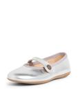 Pisamonas Балетки в серебристом цвете - фото