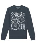 Свитер Watapparel Sweatshirt Fahrradteile, антрацит - фото