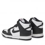 Кроссовки Nike Dunk High DD1869 103 White/Black/University Red, черно-белый - фото 3