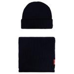 DSQUARED 2 Комплект шапки и шарфа с логотипом Dsquared2, Black - фото