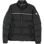 Куртка с логотипом на нашивке Moncler, черный - фото