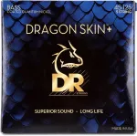 D.R Strings Струны для бас-гитары DR Strings Dragon Skin+ покрытые, 5-струнные - .045-.125, средние - фото