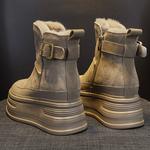 Зимние ботинки женские Shangjinni, хаки - фото 9