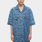 Feng Chen Wang Мужская синяя рубашка - фото 4