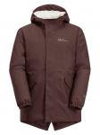 Парка Jack Wolfskin Parka Cosy Bear, бордо - фото