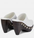 Кожаные сабо Alaïa, белый - фото 3