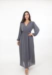 Платье Elara Maxi dress, Grau/Dark Grey - фото 2