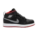 Кроссовки Air Jordan 1 Retro Mid PS 'Grey Swoosh, черный - фото