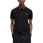 Поло с вышитым логотипом FRED PERRY, черный - фото 7