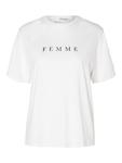 Футболка Selected Femme VILJA, белый - фото