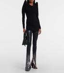 Топ из джерси Rick Owens, черный - фото 2