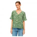 Блузка Object Seline, зеленый - фото