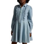 Детская поло Polo Ralph Lauren синего цвета - фото 4