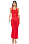 X revolve трикотажное платье emma Asta Resort, цвет rossa - фото