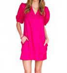 Мини-платье Hampton в цвете Very Berry Emily Mccarthy, Very Berry - фото 3