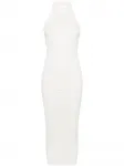 Платье миди в технике кроше BALMAIN, белый - фото