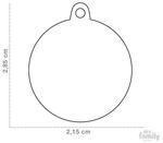 Блестящая табличка в маленьком круге «Моя семья» 3 см My Family - фото 2