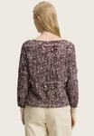 Блуза TOM TAILOR CRINKLE MIT MUSTER, Dark Red Abstract Dot Design/Red - фото 3