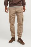 Брюки карго с манжетами Jack & Jones, коричневый - фото