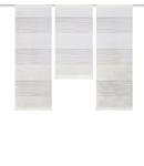 Панельные шторы 3 шт. непрозрачные 30/80 см, белый - фото