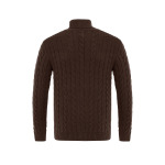 Свитер Cable Turtleneck Felix Hardy, цвет dark brown - фото 2