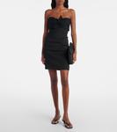 Мини-платье Dipti из смеси льна и хлопка Tove, черный - фото 2