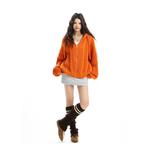 NEVER RULE Кардиган с капюшоном Unisex Orange - фото 4