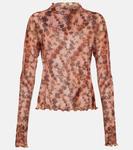 Топ из цветочного джерси KNWLS, Chain Florals - фото