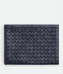Intrecciato flat pouch BOTTEGA VENETA, бездна/кипарис - фото
