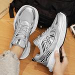 Кроссовки JEANSWEST Chunky Sneakers Unisex Low-top, серебряный - фото 9